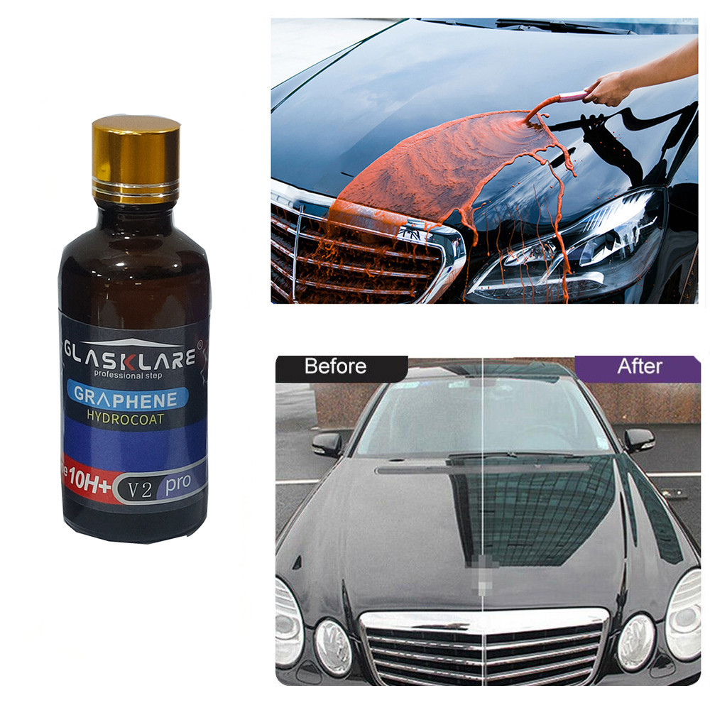 Auto Beauty Car Ceramic Coating 12H Liquid Glass Graphene Nano-plated Crystal Hydrophobic Car Platin