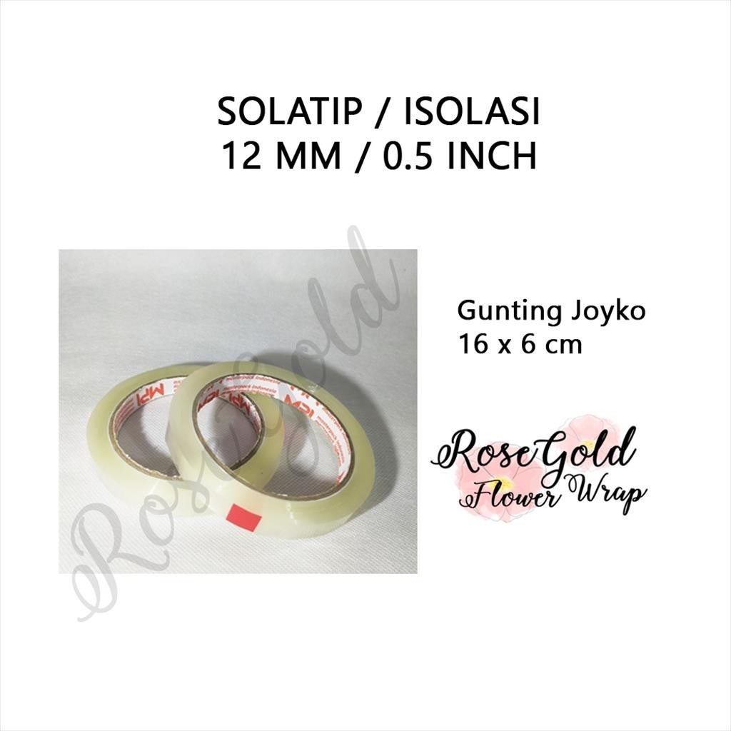 

[1 PCS] SOLATIP / ISOLASI / LA KBAN TAPE BENING 12 MM ( 1/2" INCH )