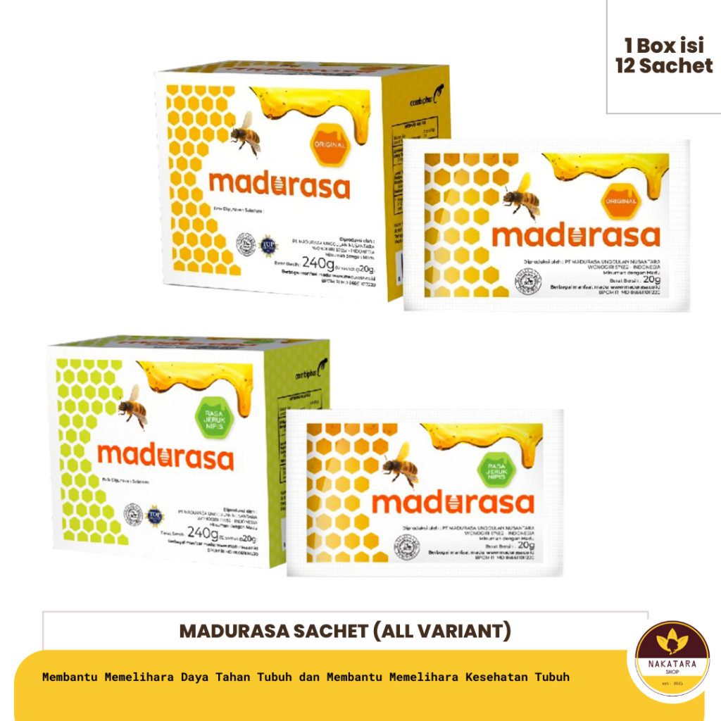 

1 BOX MADURASA (MADU RASA) SACHET ISI 12 Original