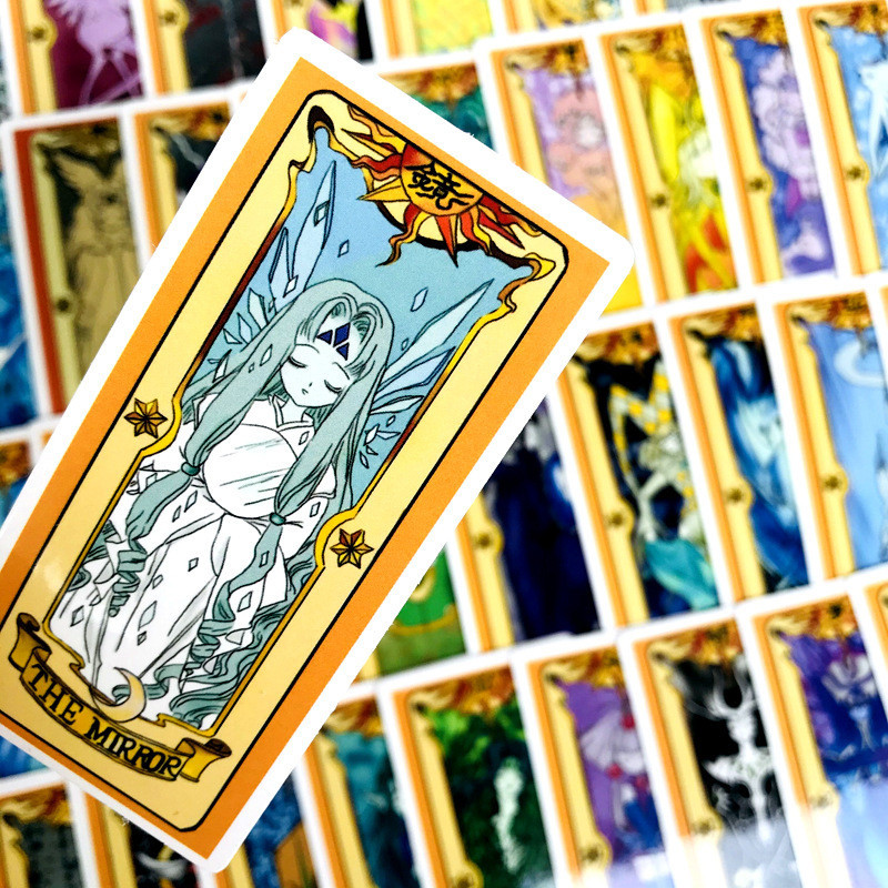 

50Pcs Cardcaptor Sakura Captor Sakura Magic Stickers Mahou Clow Anime Stickers Cosplay Playing Game Prop Cards Toys Stikcers