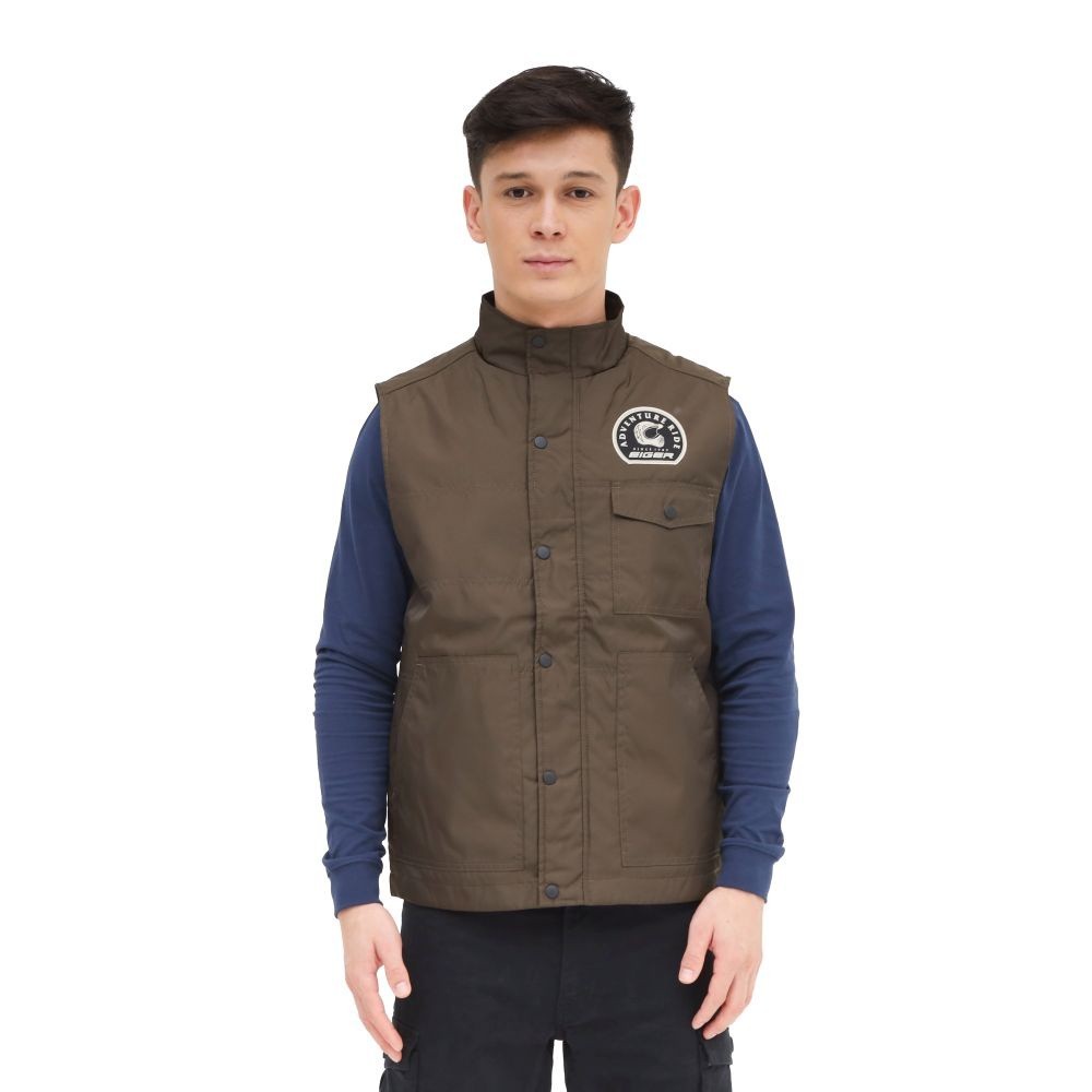 EIGER 1989 ROMPI PRIA VITEZA QUILTED VEST - BROWN