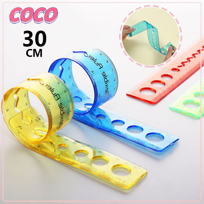 

Penggaris lembut skala lipat gambar berongga 30cm - coco_market