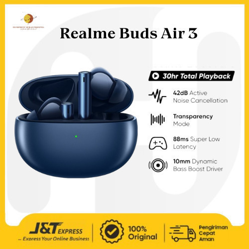 Official Realme Buds Air 3 Wireless Earbuds 42dB Noise Cancellation