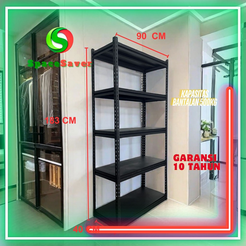 SpaceSaver - 100% baja besi Rak Siku Rak Bahan Besi Rak Tempat Penyimpanan Kompor Organizer Dapur Ga