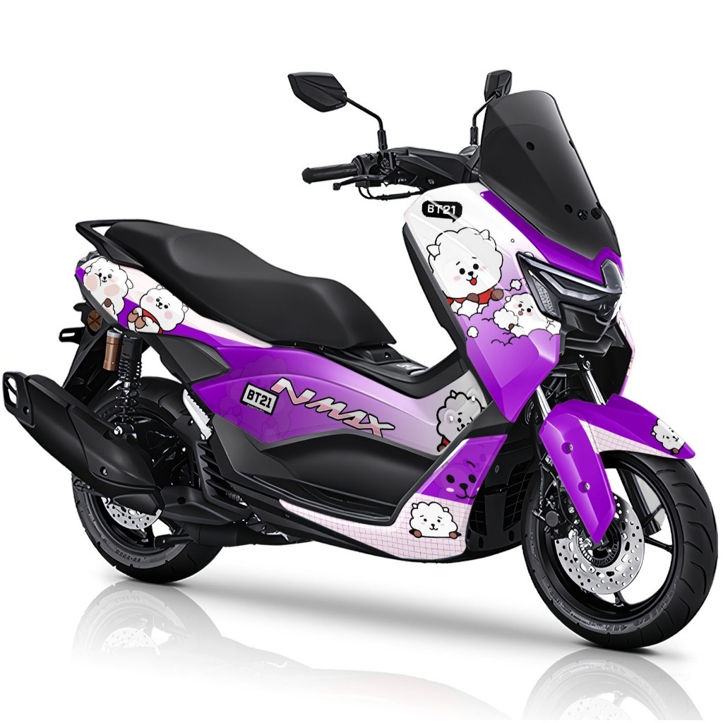 Stiker Nmax Turbo Full Body Decal Full Body motor N Max NEW Neo Nmax Turbo Techmax BTS BT21 RJ