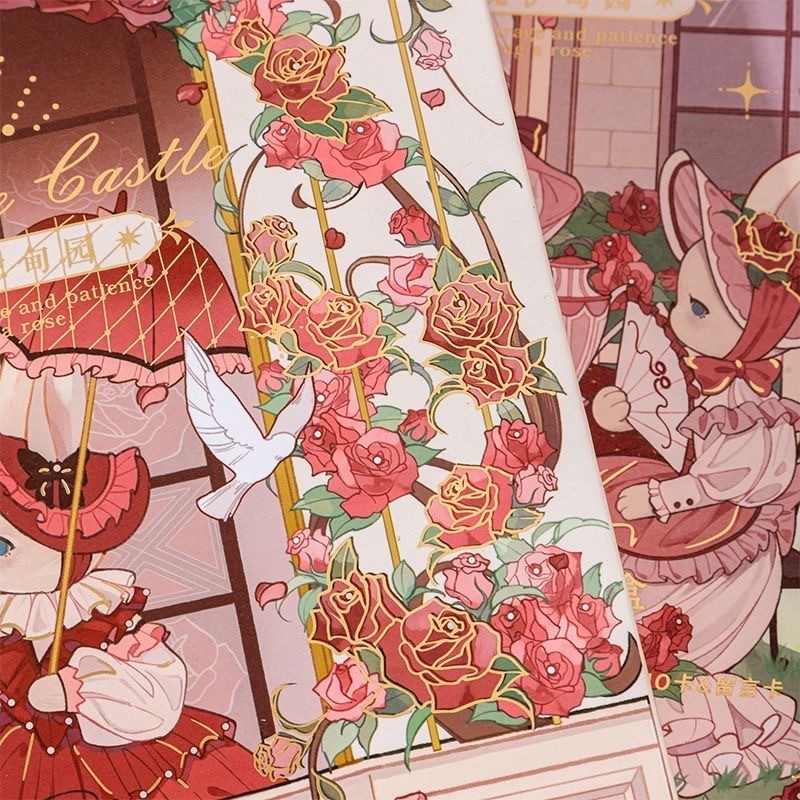 

mh Buku Diary The Rose Castle Notebook Set + Gift Box Jurnal Set 67