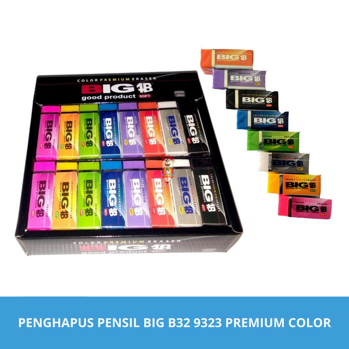 

Penghapus Pensil Big B32 9323 Premium Colour Eraser