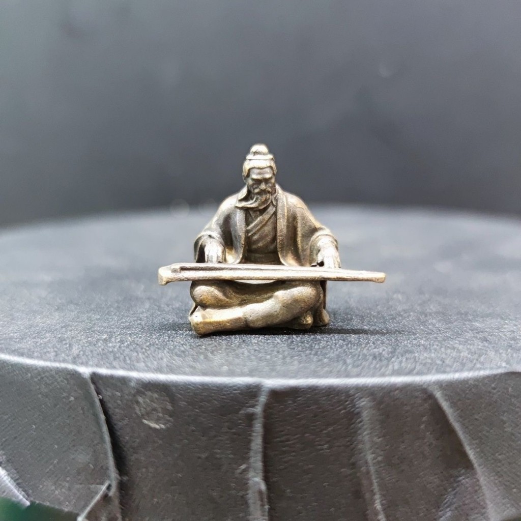 Tiny Retro Copper Statue Miniature Ancient Chinese Sculpture Mini Figurines Garden Bonsai Home Decor