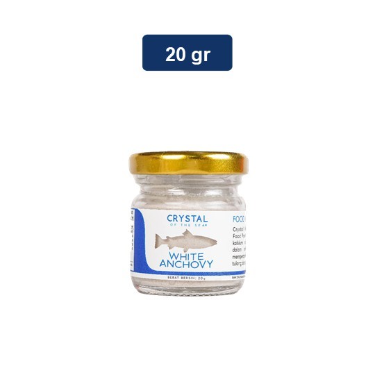 

Crystal of the Sea - White Anchovy Food Powder 20gr - Bubuk Teri Nasi (Kaldu MPASI)