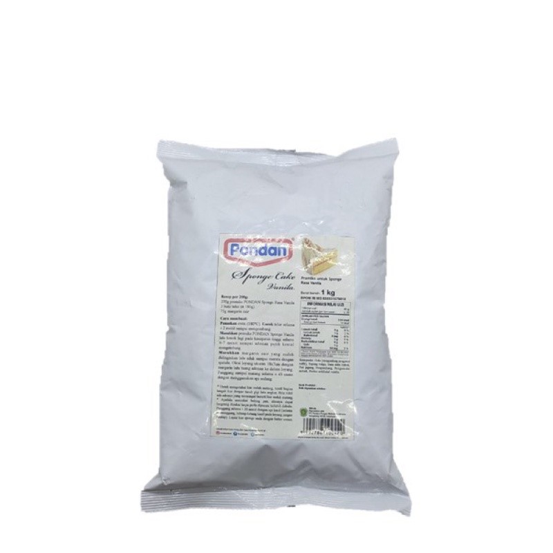 

Pondan Sponge Vanilla Tepung Premiks 1 kg