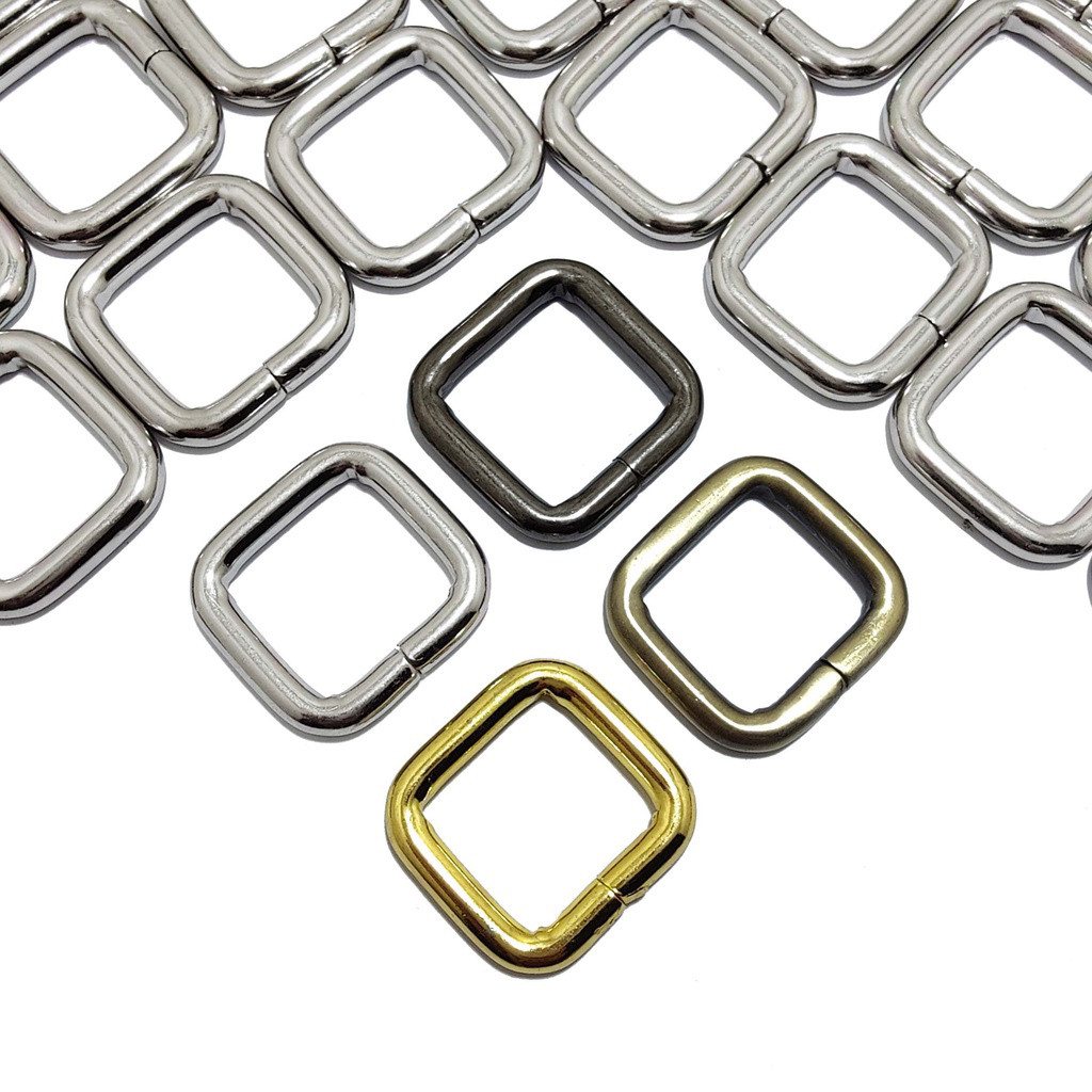 Ring kotak 2.0 cm tebal 5 mm / ring kotak tas 2.0 cm / ring tas / aksesoris tas