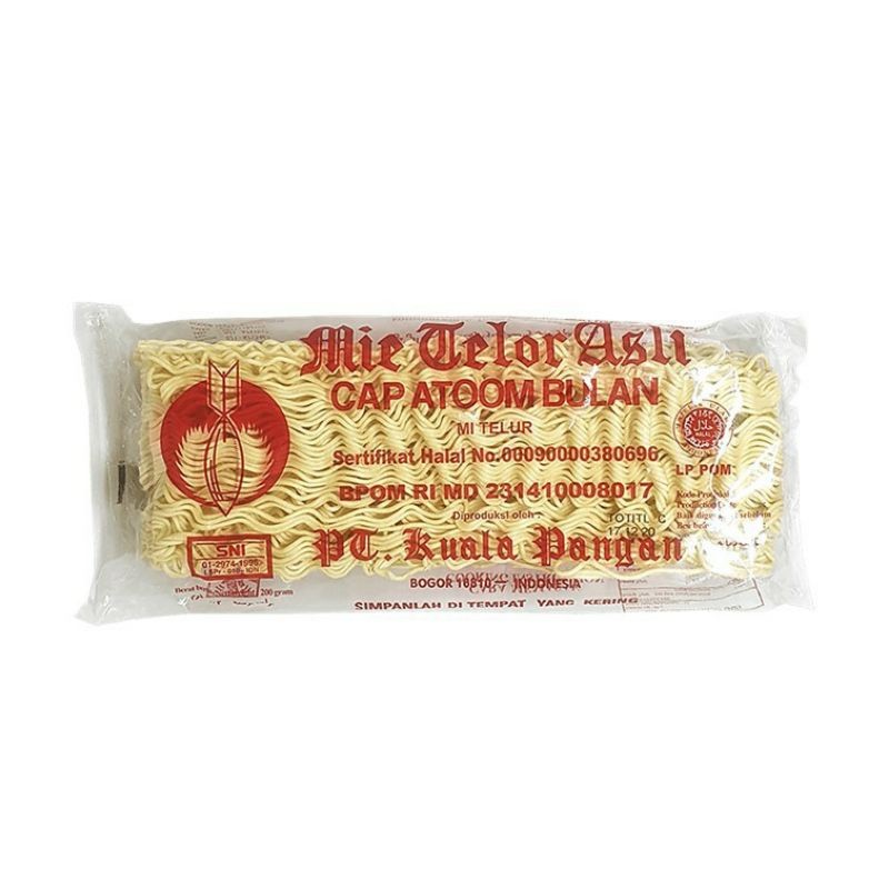 

Mi Telur Asli Cap Atom Bulan / Mie Telor Cap Atom Bulan