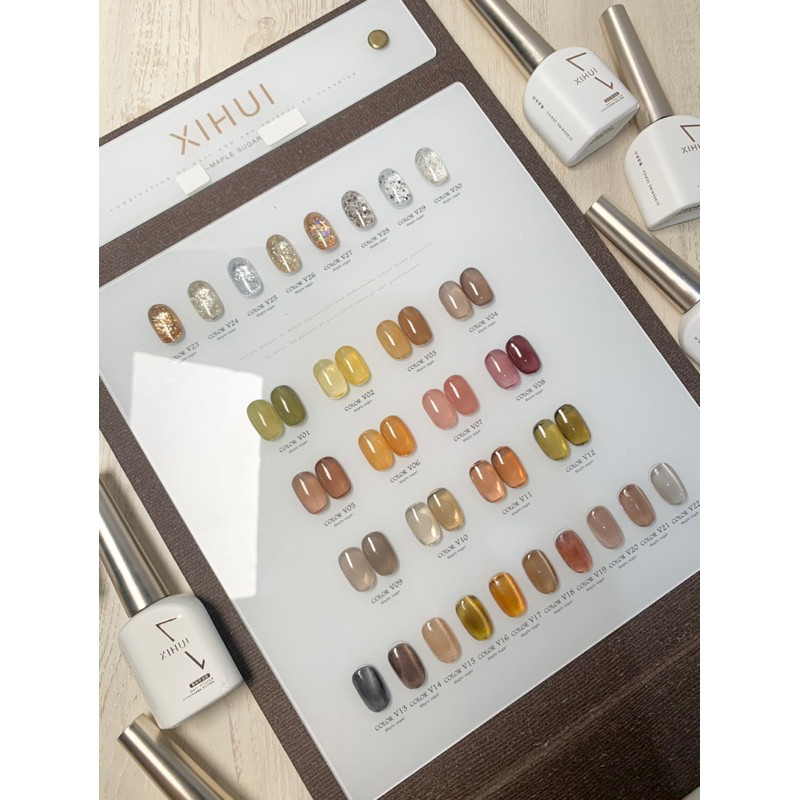 XIHUI MAPLE SUGAR SET 30 WARNA PER SET FREE NAIL FRAME KUTEK GEL POLISH SET