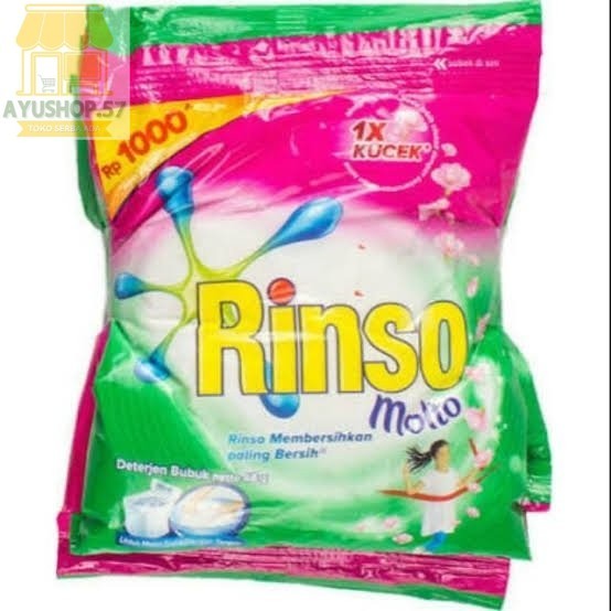 

Rinso detergent Bubuk [44grx6pcs/renceng] - RoseFresh - AYUSHOP57