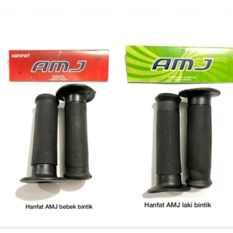 Hanfat Handgrip Karet AMJ Bintik Hitam Hand grip Universal BEBEK / LAKI ROSSI