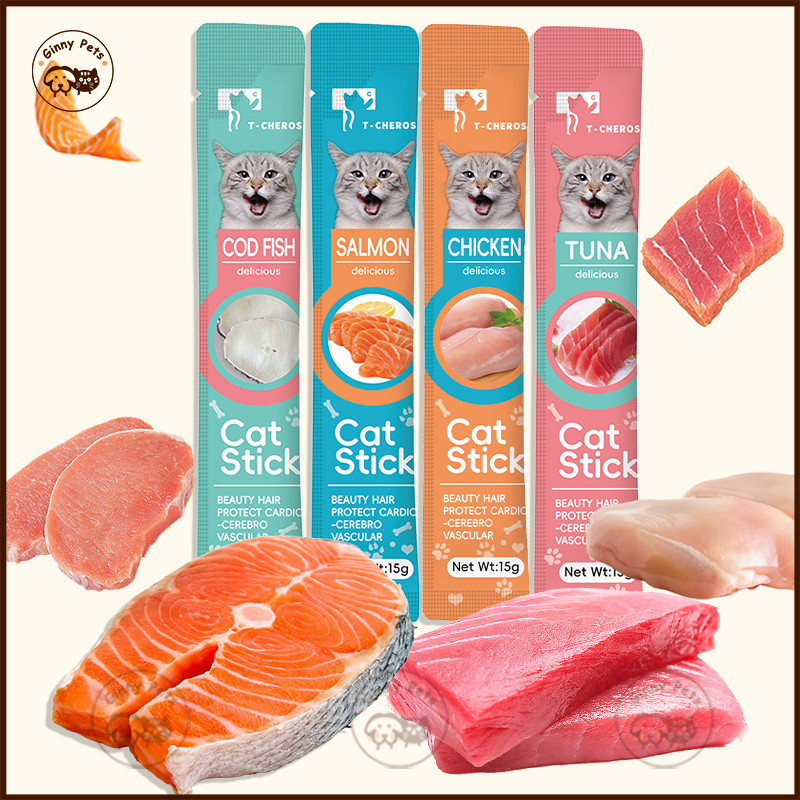 Snack kucing peliharaan cat strip 16gr cat snacks strip Snack Hewan Peliharaan