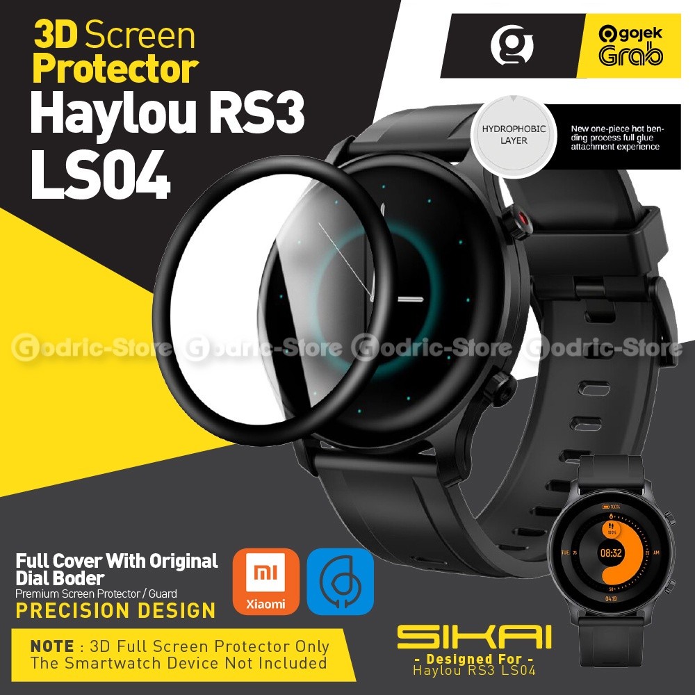 Curved Anti Gores 3D Full Cover for Haylou RS3 LS04 Screen Protector