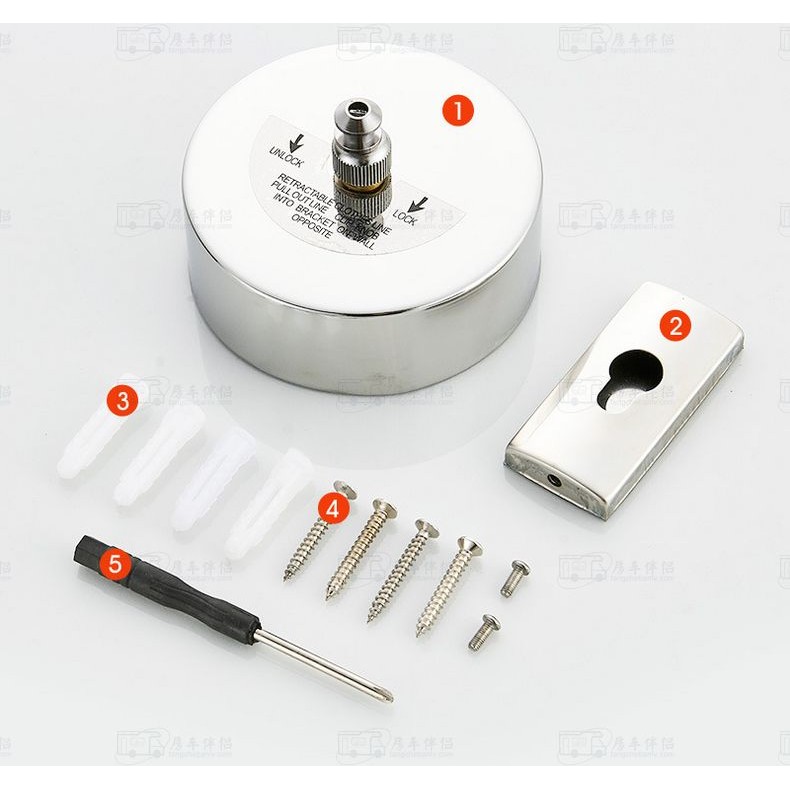 

Telescopic stealth Stainless Steel Invisible clothesline, Punch / Punch-free clothesline, Invisible contraction, Bearin