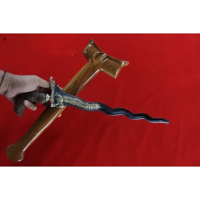 keris LANGITAN DAPUR GAJAH ISTIMEWA WARANGKA BUGIS  (Kerinyaa ajaa) PP344