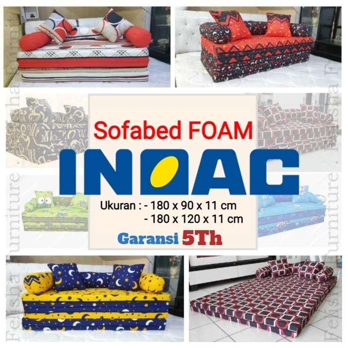 SofaBed INOAC / Kasur Lipat 180 x 120 x 11 cm - 180 x 90 x 11