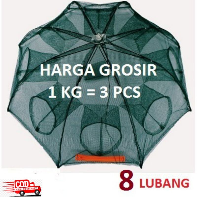 Perangkap Jala Jaring Bubu Payung Bubu Jebakan Ikan Kepiting Udang Jala Payung Jaring Perangkap