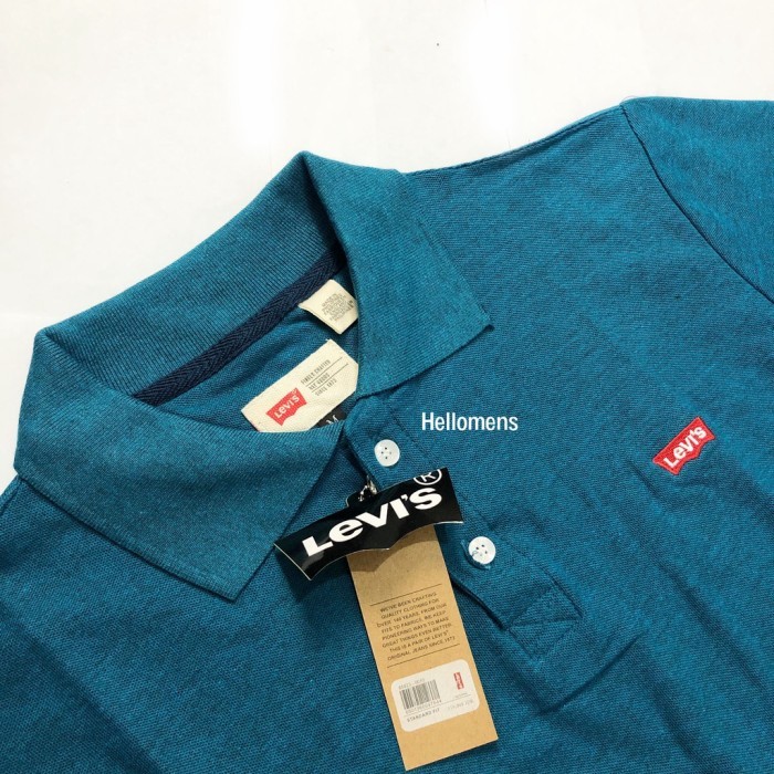 Kaos Kerah Polo Shirt Pria Kaos Polo Berkerah Hitam Premium Terlaris - biru tosca, M TERMURAH