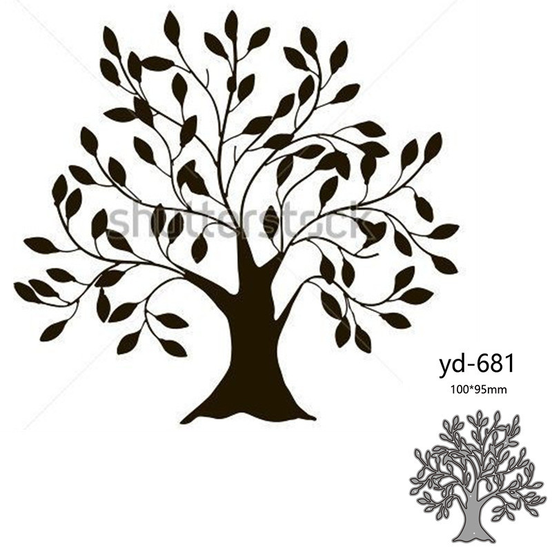 

Metal Cutting Dies Cut Mold Tree Decoration Scrapbook Paper Craft Knife Mould Blade Punch Stencils