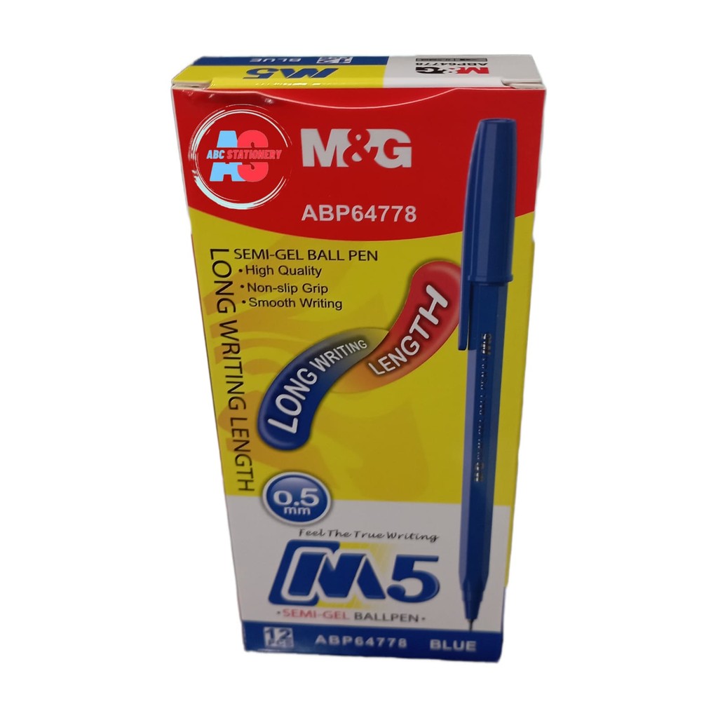 

Pulpen M&G M5 Semi Gel Warna (12pcs)