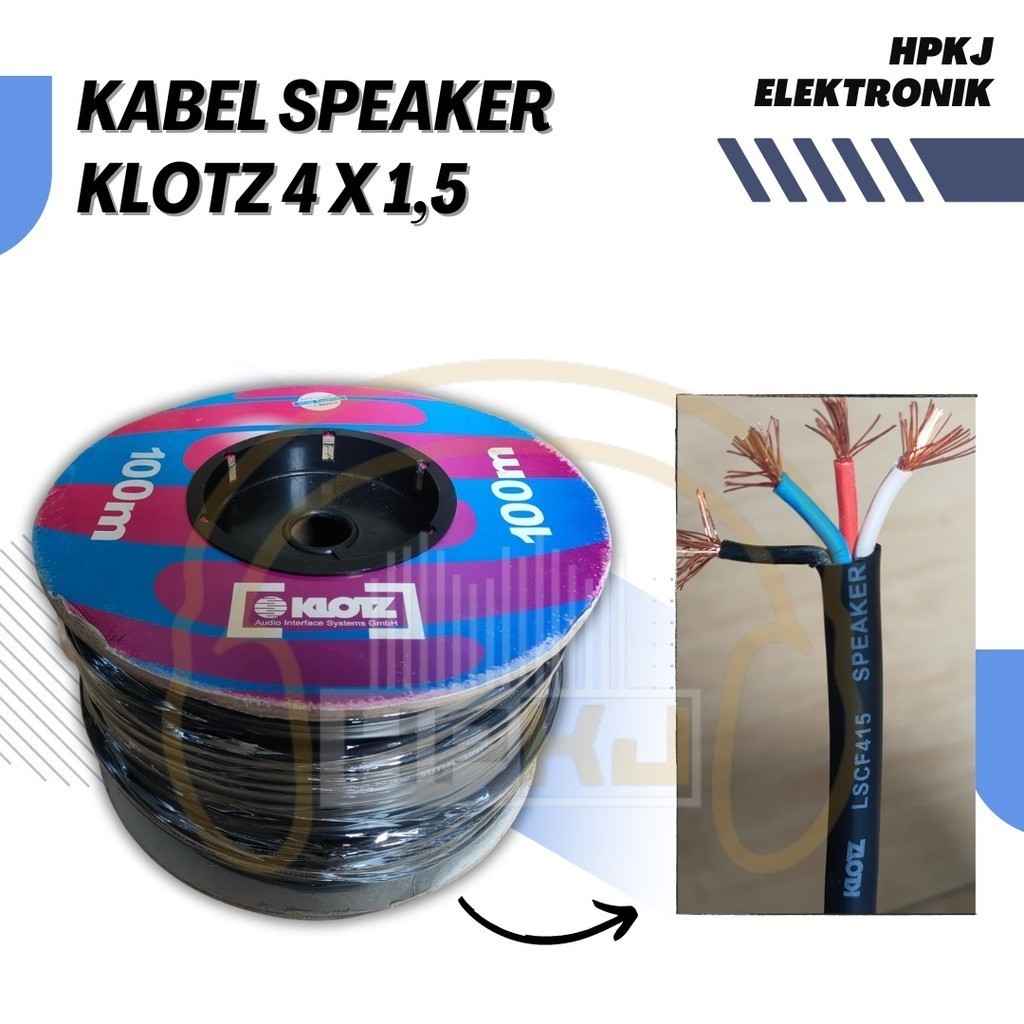 KABEL SPEAKER KLOTZ 4 X 1.5MM Kabel speaker Klotz 4x1.5mm LY415