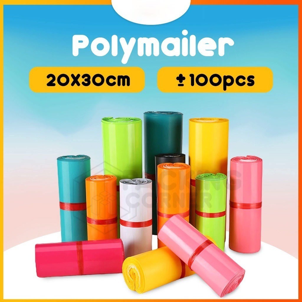 

Plastik Polymailer 20x30 Amplop Packing Hitam Abu Silver Semi Glossy