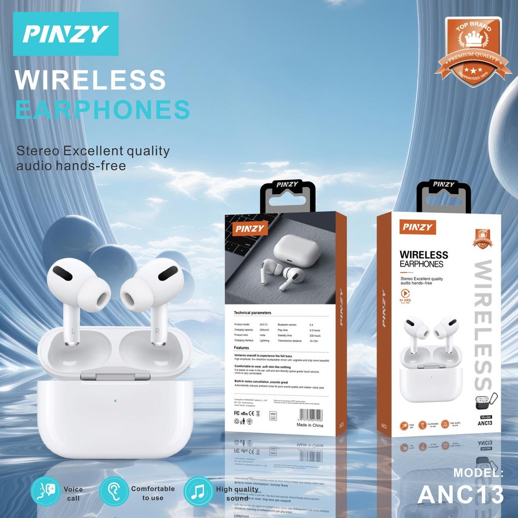 PINZY TWS Series Wireless Stereo Earphone TWS ANC PINZY