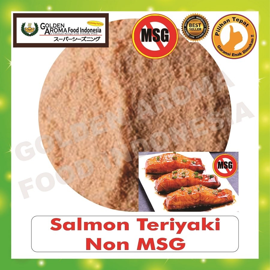 

Bubuk Tabur Rasa Salmon Teriyaki Non MSG 1Kg Bumbu Masak Serbaguna Murah Halal 1 Kg Seasoning Powder