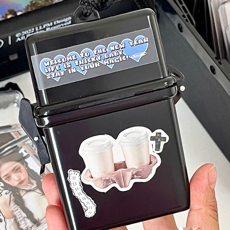 

Plastic Photo Card Holder 3 Inch Transparent Kpop Idol Photocard Storage Box with Rope Card Collection Organizer Case 수납케이스 2024
