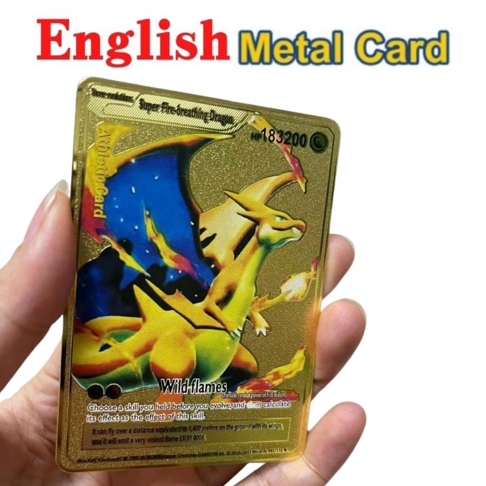 183200Point HP Raichu Pokemon Gold Metal Super Card Blastoise Eevee Sylveon Mewtwo Pikachu Battle Co