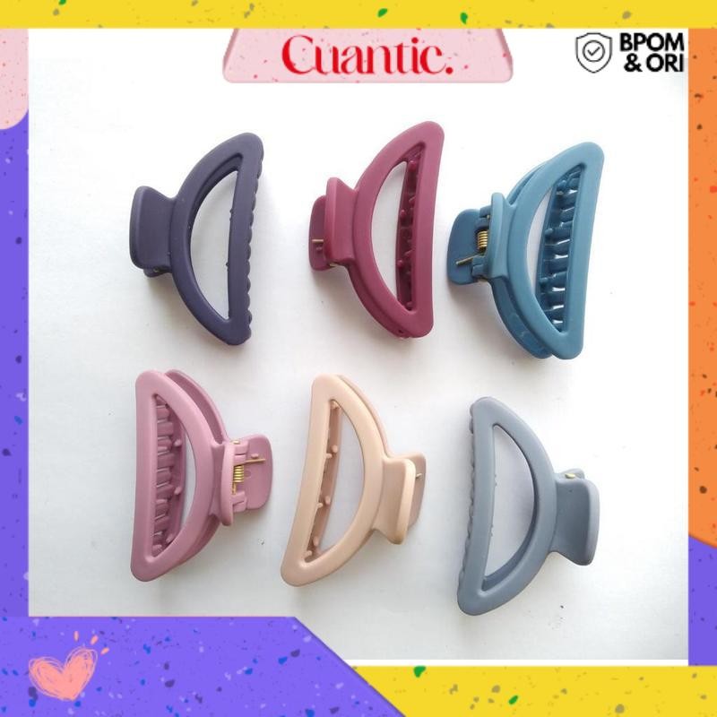 Jedai Jepit Salon 7cm Rambut Gaya Korea Model Setengah Lingkaran