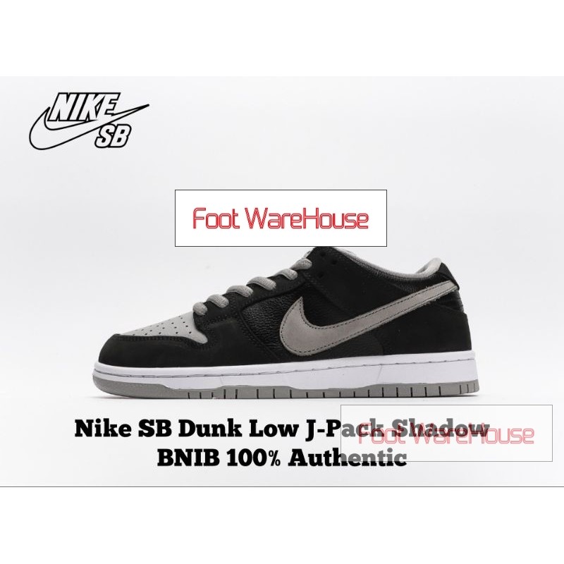 Foot WareHouse Sepatu Nike SB Dunk Low J-Pack Shadow Black Grey BQ6817-007 BNIB Original 100% Authen