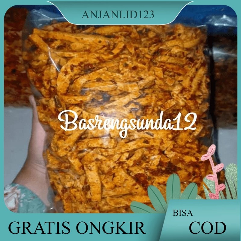 

Basreng/Baso goreng Mercon Pedas Extra Daun jeruk 500 gram