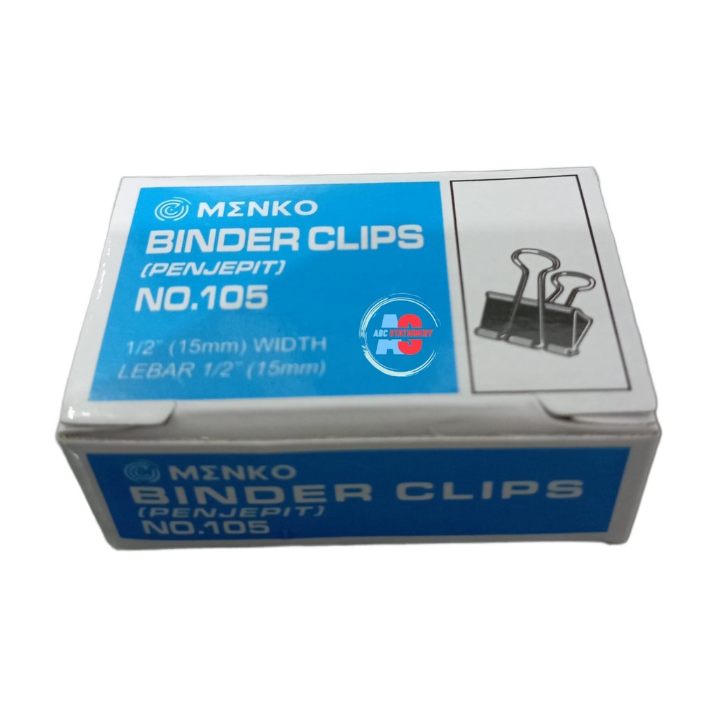 

Binder Clip No.105 Menko 15mm (isi 12 pcs)