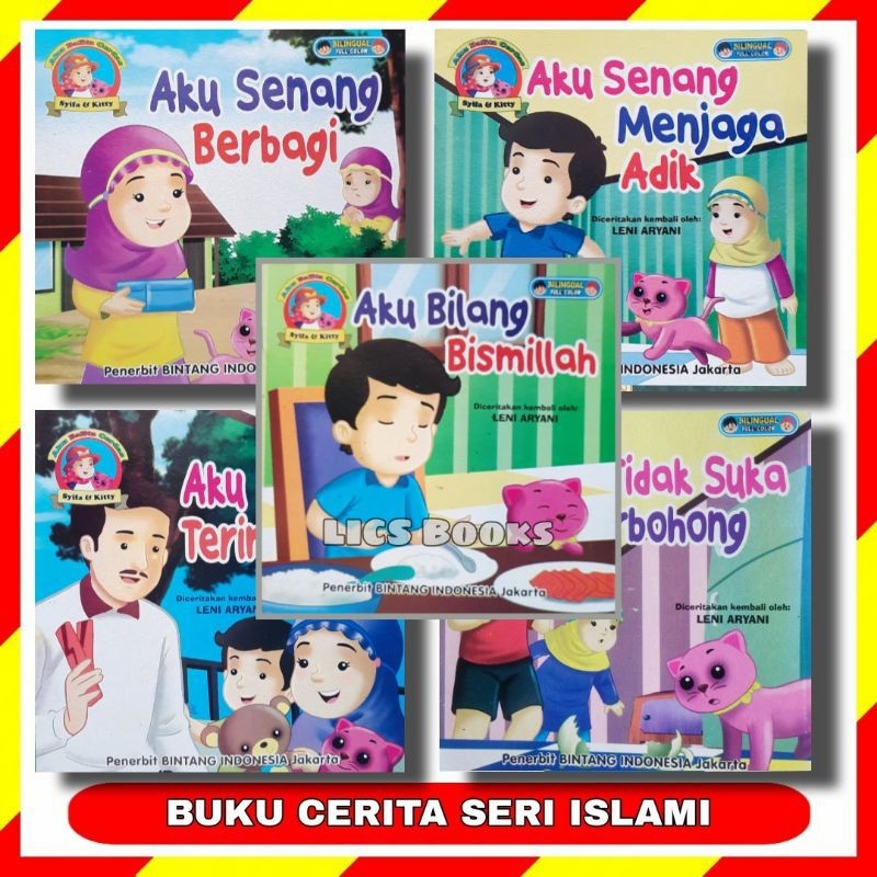 

Buku Cerita Anak Seri Islami Bilingual Bergambar Full Colour