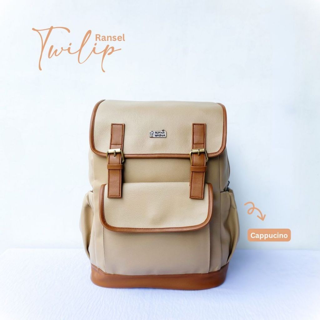 RUMAH WARNA Tas Ransel Wanita Tas Sekolah Wanita Tas Kerja Wanita Tas Kuliah Wanita Twilip Bahan Kua