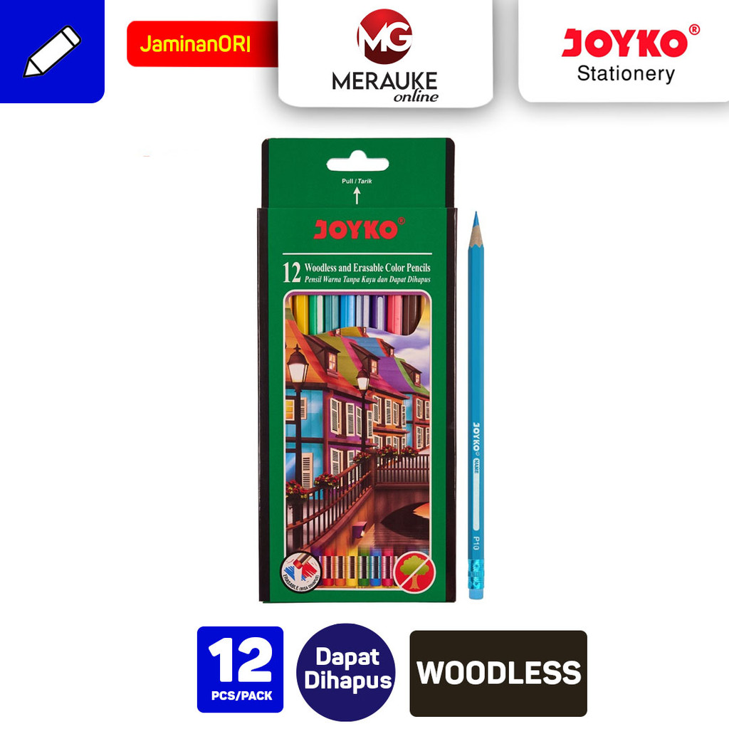 

Pensil Gambar JOYKO CP-109 12 Warna (Dapat Dihapus)