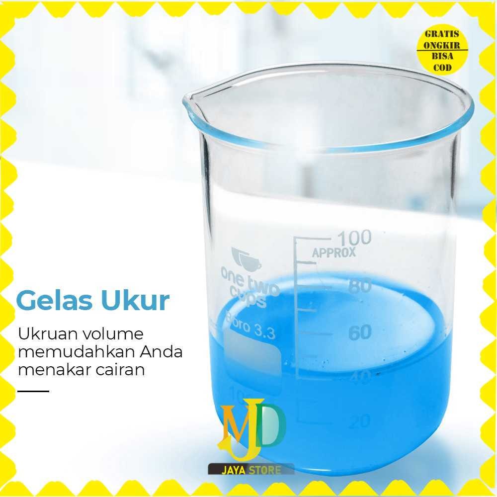 

One Two Cups Gelas Ukur Lab Kimia Borosilicate Glass - GG-17