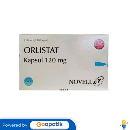Orlistat Novell 120 Mg Box 30 Kapsul
