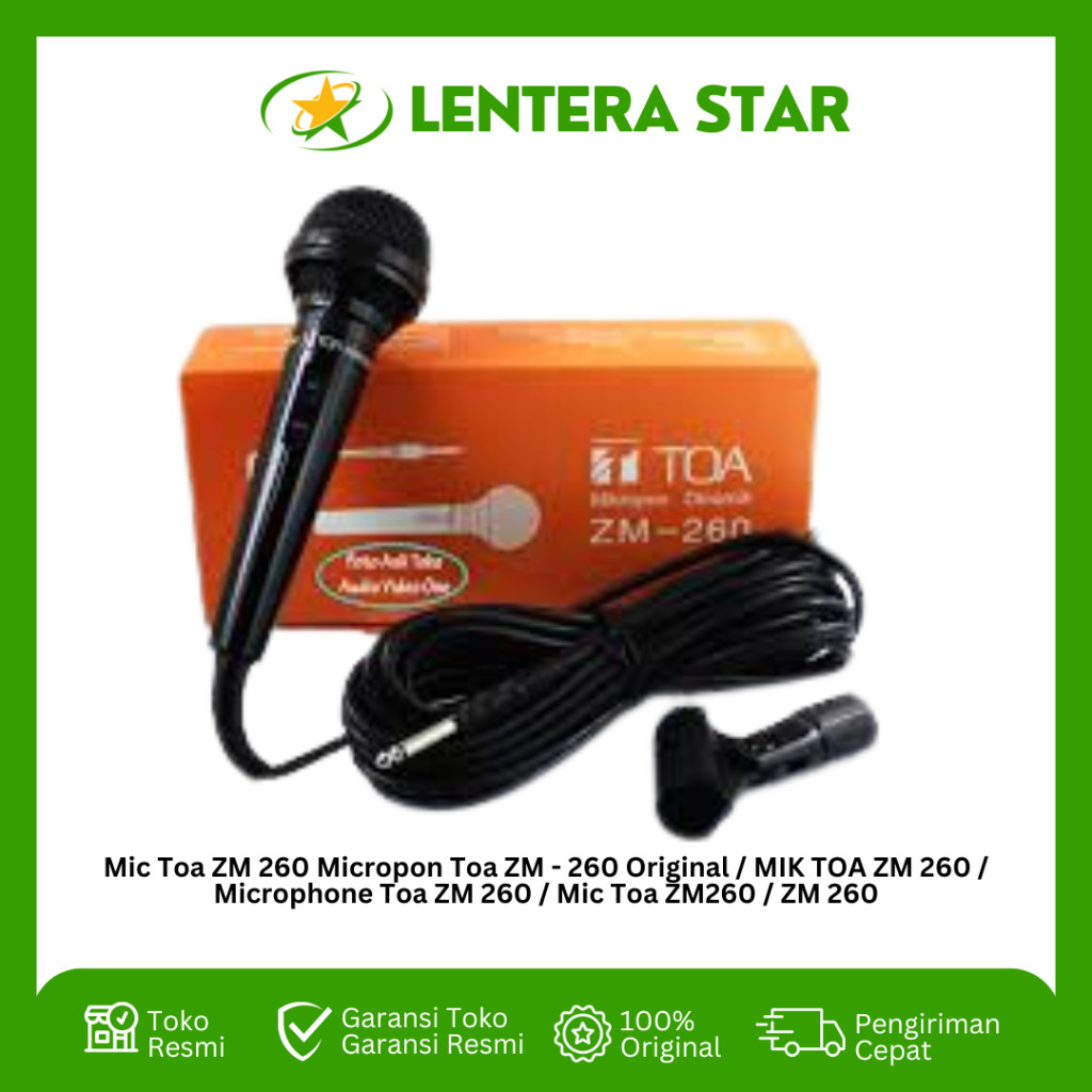 Mic Toa ZM 260 Micropon Toa ZM - 260 Original / MIK TOA ZM 260 / Microphone Toa ZM 260