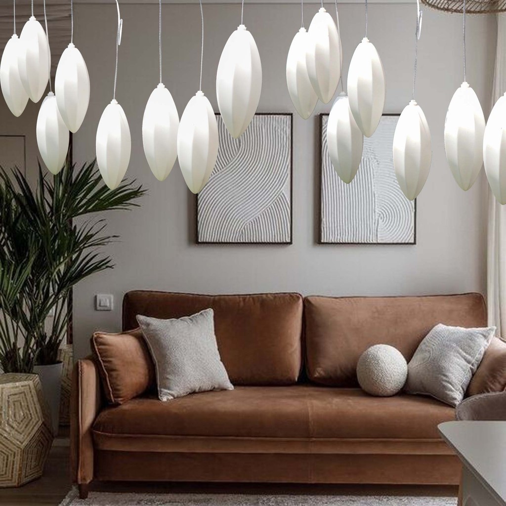 Lampu Gantung Cabang 8 Minimalis Modern Desain Unik Untuk Interior Rumah