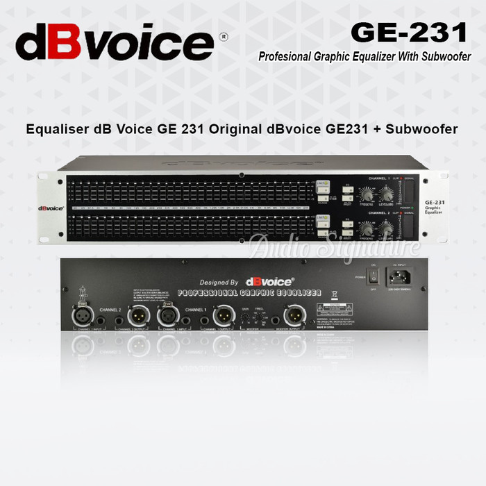 Distributor Equalizer DB VOICE GE 231 | GE231 + Subwoofer Original