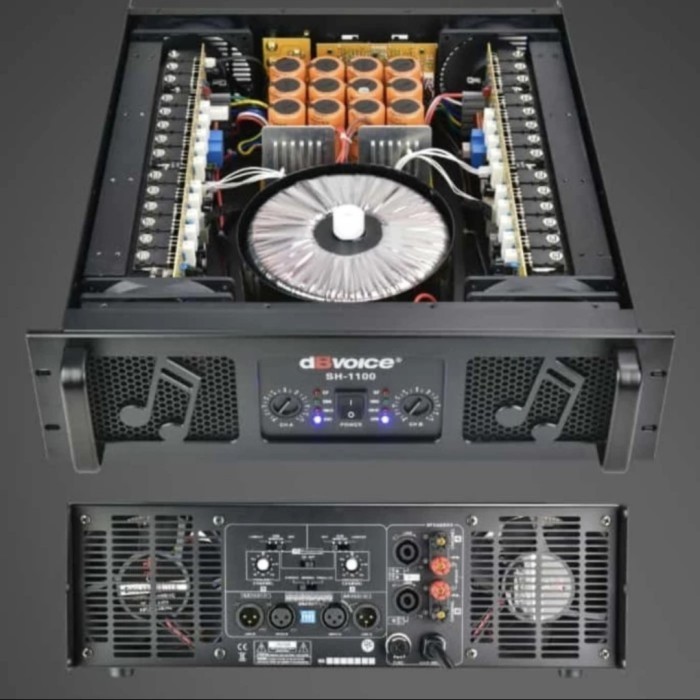 Distributor Power dB Voice SH 1100 Original Amplifier dbVoice SH1100 Class H

2 Ch