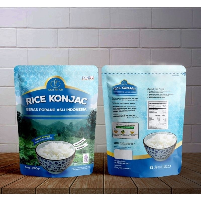 

BERAS PORANG ORIGINAL KARETA KIN 1kg Shirataki Fukumi Rice Konjac Beras Diet Diabetes konyaku