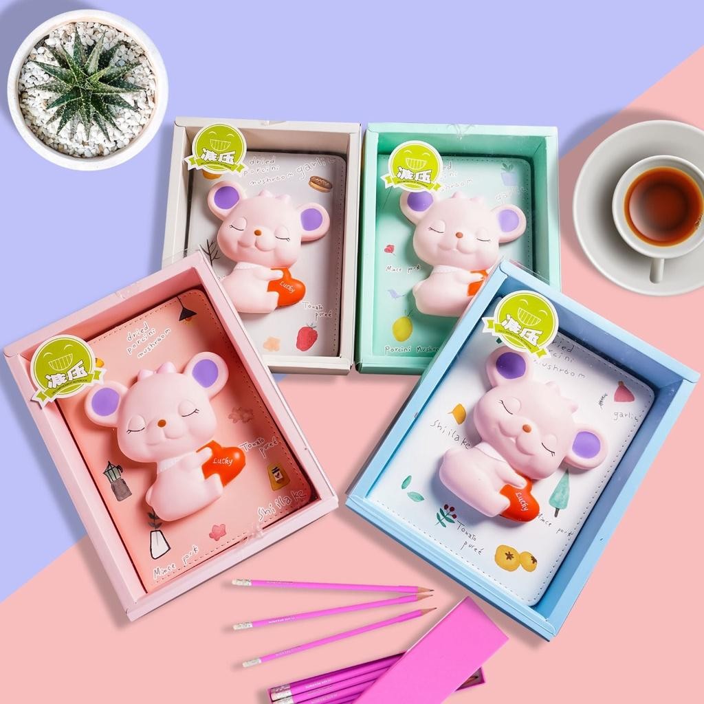 

Notebook Squishy Diary lucu / Agenda jurnal planner / Buku tulis anak - Mouse