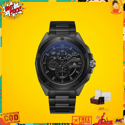 Alexandre Christie AC 6624 Black Blue model baru